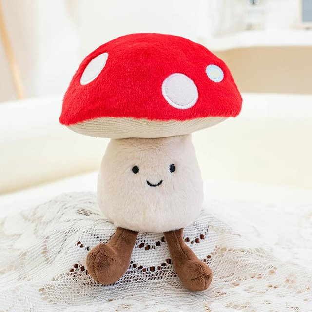 Yiran Health & Beauty Gemüse-Plüschtiere, Kawaii Karotte Brokkoli Pilz Puppe, ab 14 Jahren - Bild 1