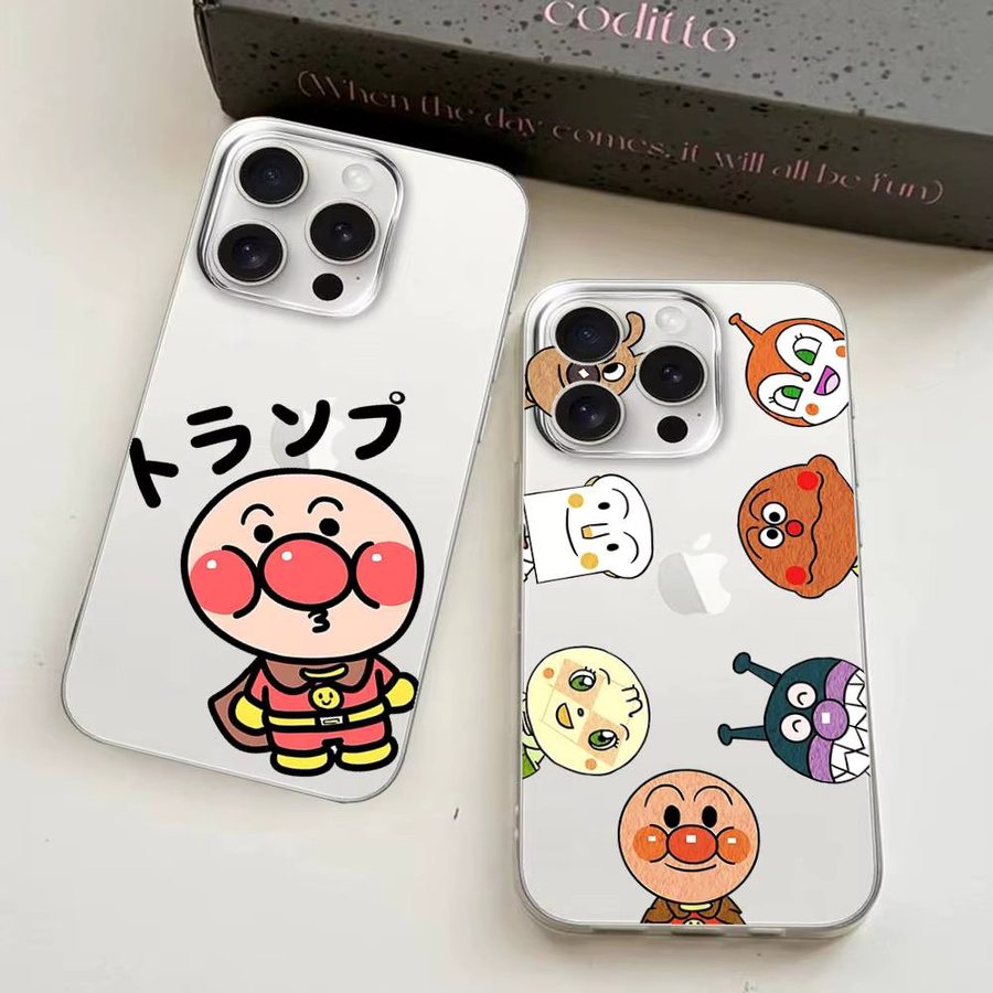Niedliche Anpanman Handyhülle für iPhone 17 16 15 14 13 12 11 Pro Max Plus Transparent - Bild 2