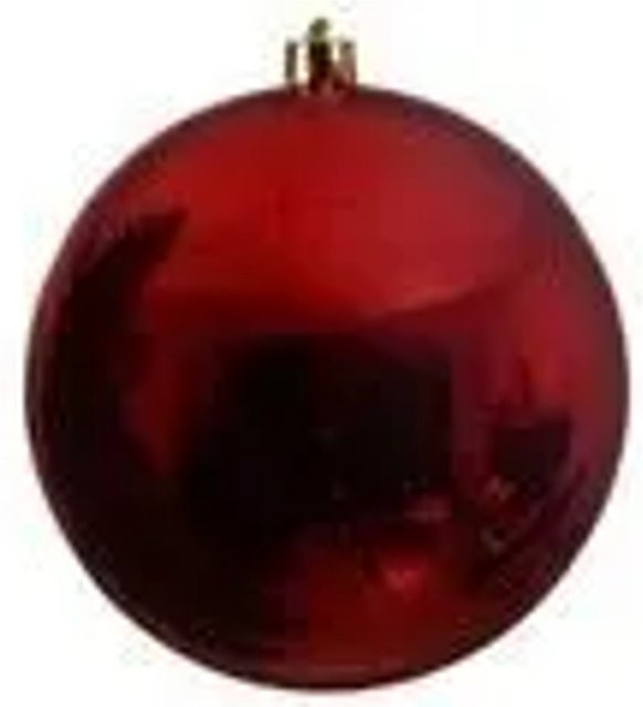 Kaemingk Weihnachtsbaumkugel Bruchfest Rot Glanz Durchmesser: 20 cm - Bild 1