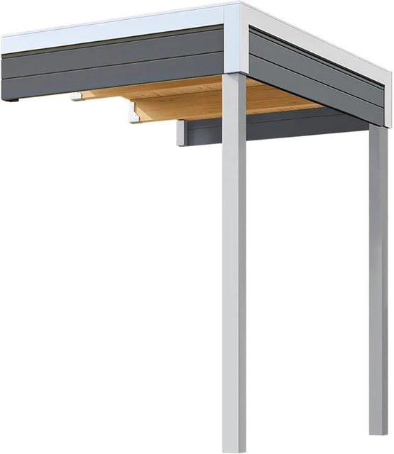 Weka Anbau 1 für Gartenhaus Batu 1 in Dark Grey, B: 200 cm, T: 150 cm - Bild 1