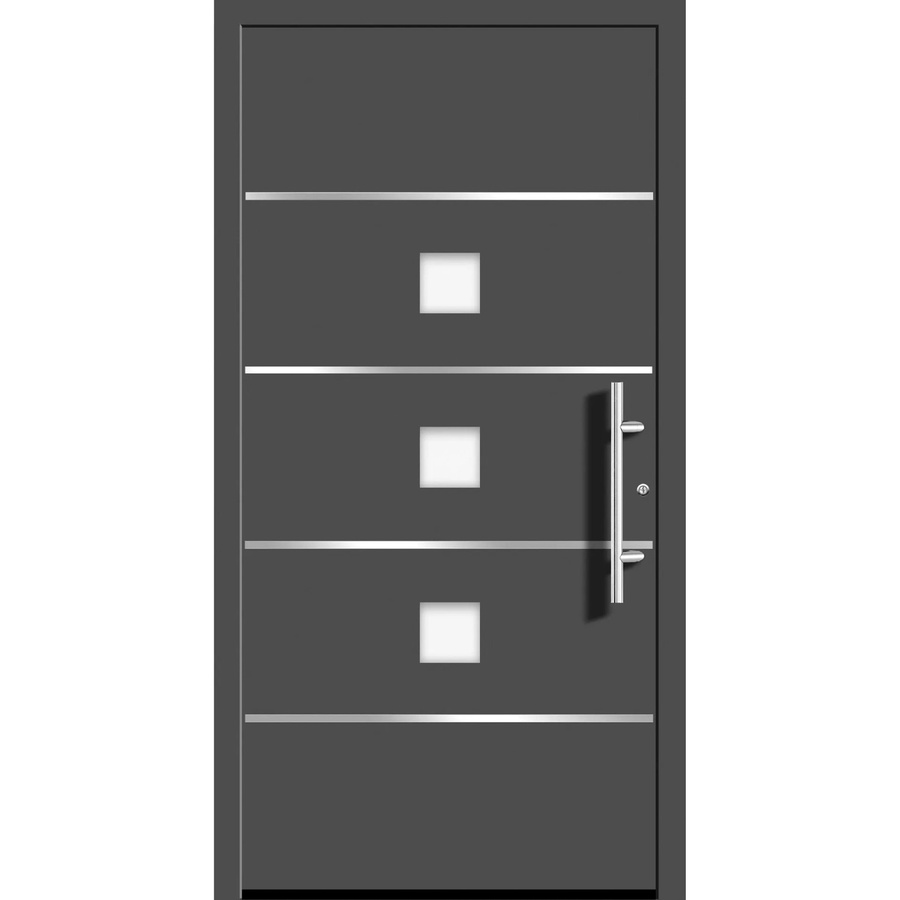 Aluminium-Haustür Splendoor Moderno M370/B in Anthrazit Metallic, Anschlag Rechts, B: 110 cm, H: 210 cm - Bild 2