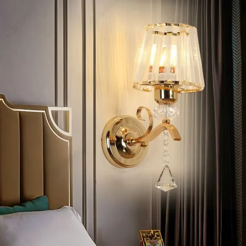 Claeted LED Wandleuchte mit Kristall-Lampenschirm für Wohnzimmer, Schlafzimmer und Badezimmer - Bild 3