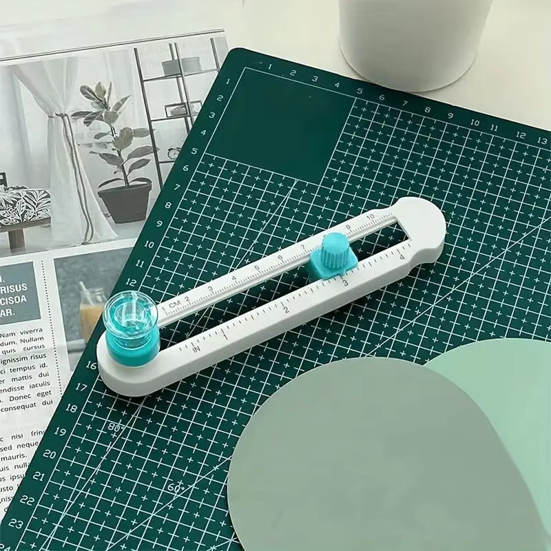 Multifunktionale 360 Grad rotierende Hand-Kreisschneidemaschine in Blau und Weiß für Büro und Schule - Bild 5