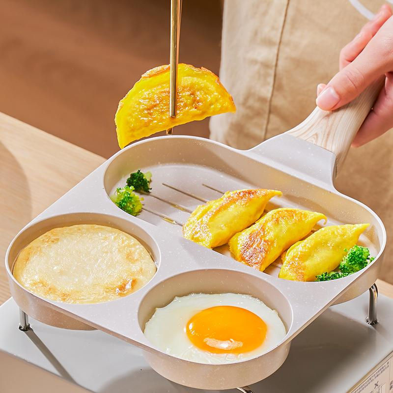 Bestbags Antihaft-Bratpfanne mit Holzgriff in Braun für Omelett, Eiersteak und Pfannkuchen - Bild 5