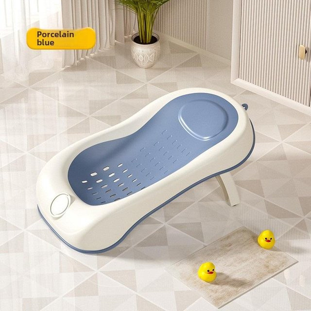 Okhaowu Wandelbares Baby-Badebett mit Temperaturerkennung und rutschfestem Netz aus PP - Bild 1