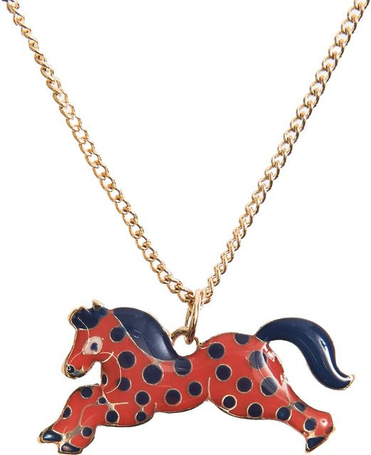 Rico Design Kette mit Anhänger Pferd, Messing, Gold, Unisex - Bild 1
