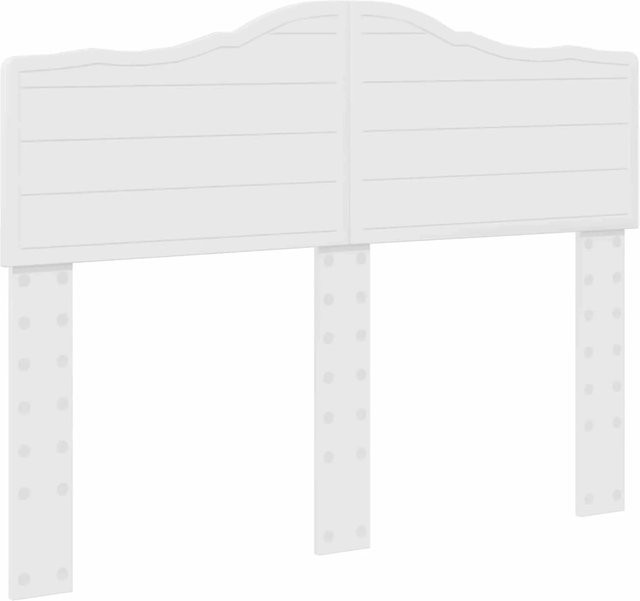 vidaXL Kopfteil in modernem Design aus Holzwerkstoff, Hochglanz Weiß, Breite: 120 cm - Bild 1