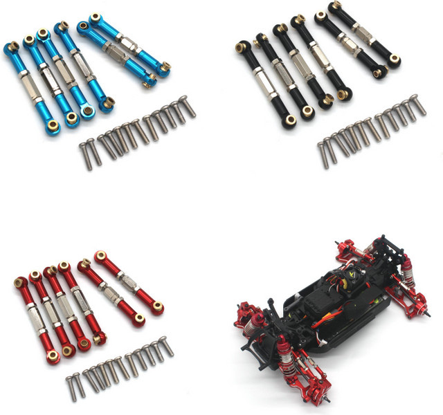 ZD Racing Metall-Spurstange, verstellbar, Upgrade, Rot - Bild 1