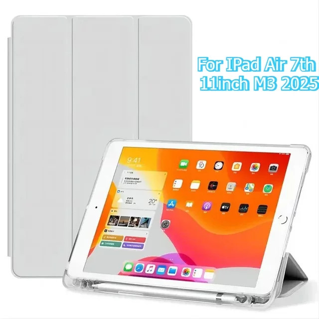Apple iPad Hülle mit Stifthalter in Grau - Bild 1