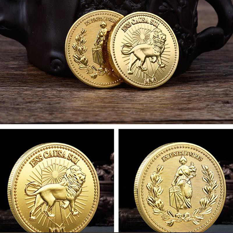 AVE John Wick Movie Gold Coin Cosplay Continental El Card Adjudicator in Gold und Schwarz - Bild 2