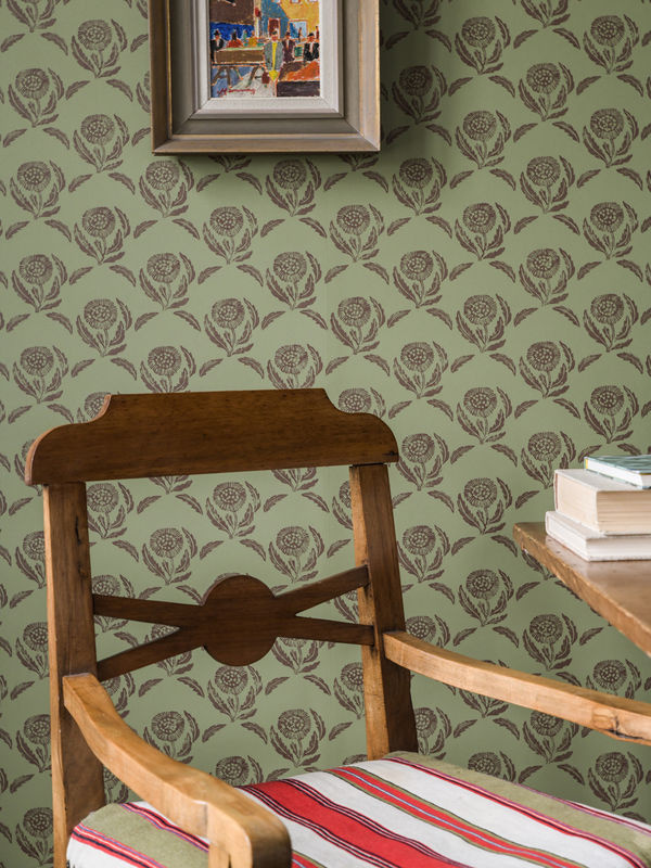 Von Brömssen Långelid Tapete Daisy Arbour Green mit floralem Botanik-Design aus Vlies - Bild 3
