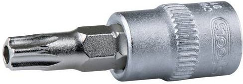 KS Tools 3/8" Bit-Stecknuss TX mit Stirnlochbohrung TB27 in Silber - Bild 1
