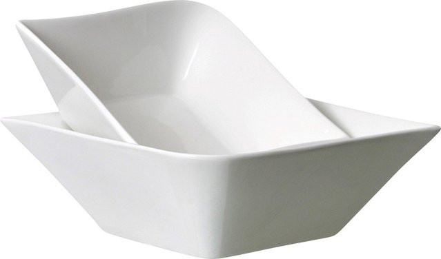 Ritzenhoff & Breker Servierschalen-Set Melodie aus Porzellan, 2er Set, Weiß - Bild 1