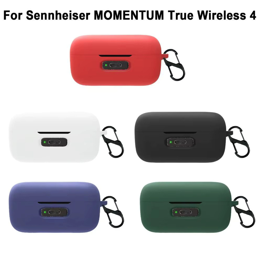Stoßfeste Silikon-Schutzhülle in Weiß für deine Sennheiser MOMENTUM True Wireless 4 Kopfhörer - Bild 2