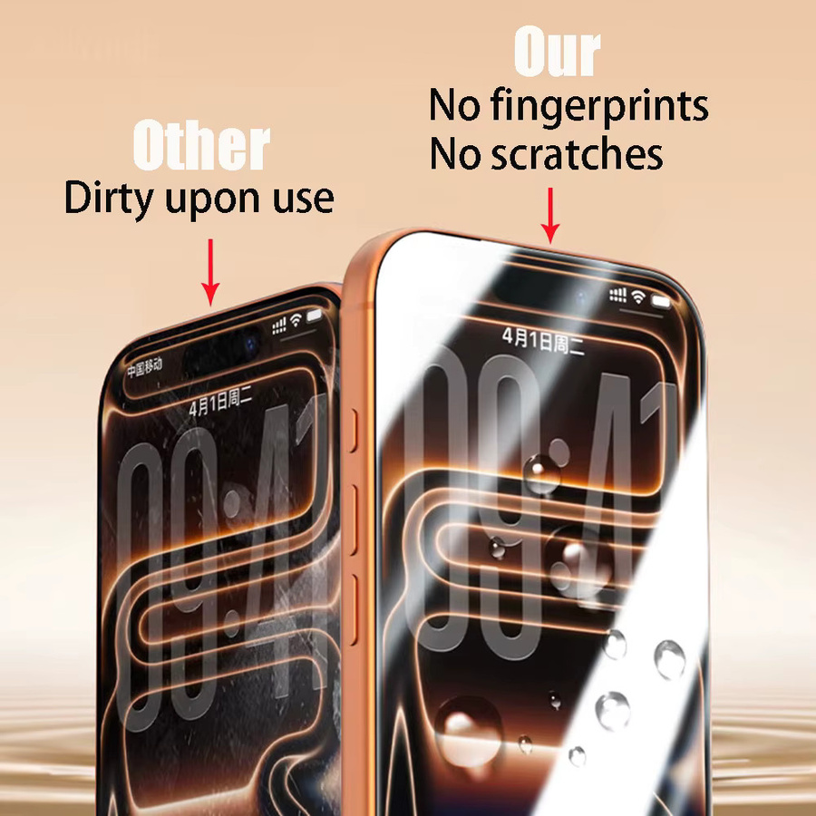 4er-Pack HD-Glas-Displayschutzfolien für Apple iPhone 11 bis 17 Pro Max Plus XR, transparent mit oleophober Beschichtung - Bild 4
