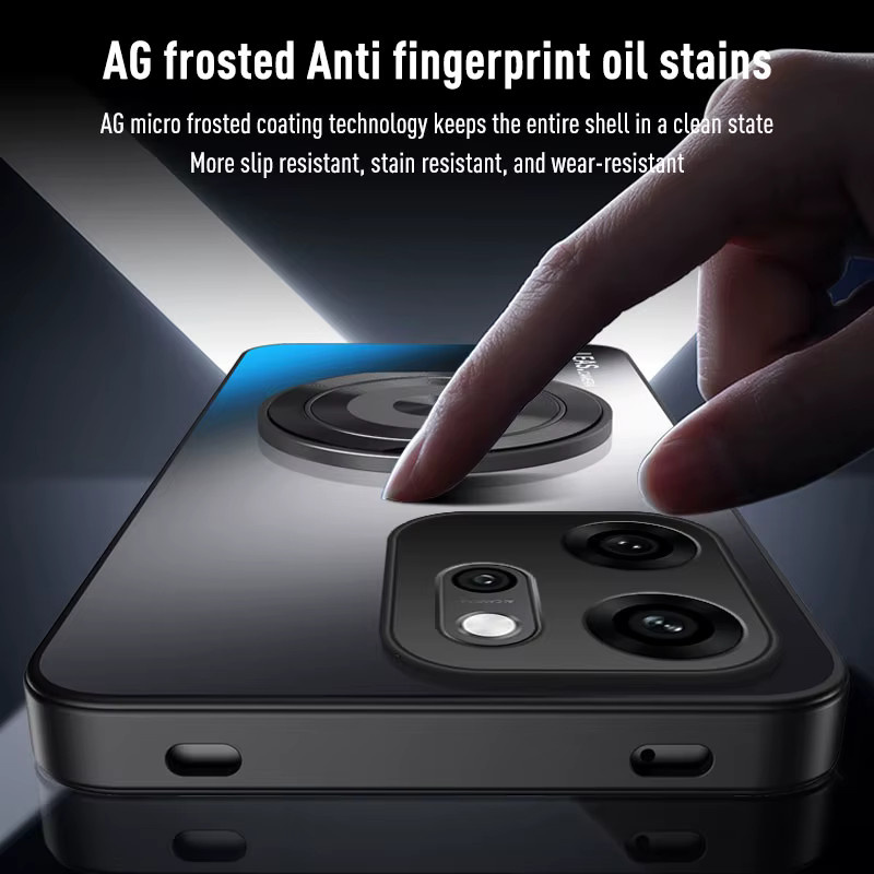 Magnetische Schutzhülle mit Ringständer und Objektivschutz für Xiaomi 17 Pro Max 15 15T 14 14T 13 13T 12 12T 11 Pro Lite in Weiß mit MagSafe Kompatibilität - Bild 3