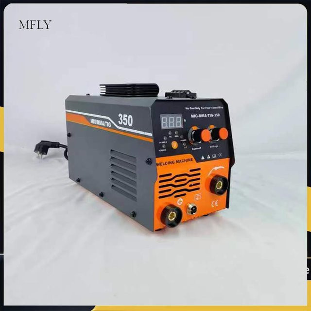 XMSJ 3-in-1 MIG Schweißgerät mit 20-350A und 110V/220V, gasloses Flussmittelkernschweißgerät - Bild 1