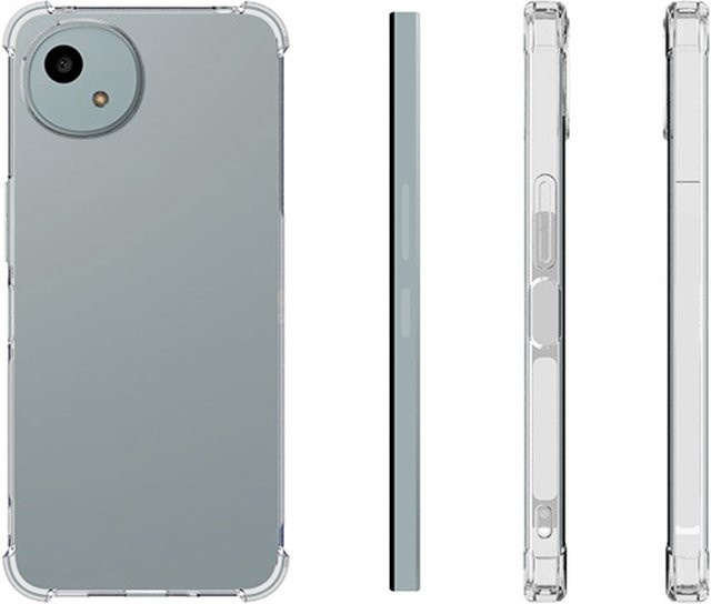 EUCAGR Silikon Handyhülle mit Luftkissen-Stoßstange für Sharp Aquos Wish 4 und Wish 5, transparent - Bild 1