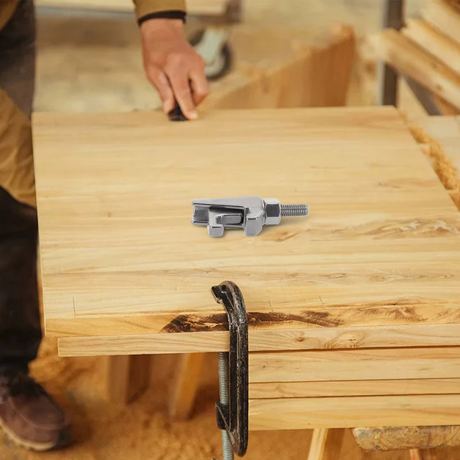 M8 C-Haken Bolzen aus 304 Edelstahl für ISO Doppelbacken Clamp und Vakuum-Jig Schnellmontage in Silber - Bild 3