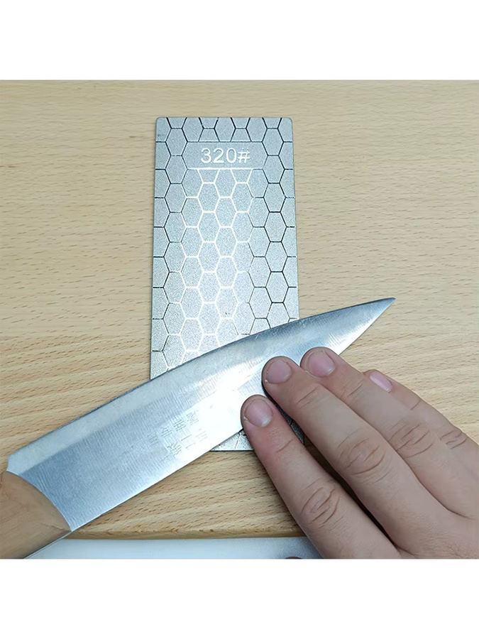 RSCHEF Professioneller Diamant-Messerschärfer mit Basis, Doppelseitiger Schleifstein für Holzbearbeitungswerkzeuge, Körnung 240-1000 # - Bild 4