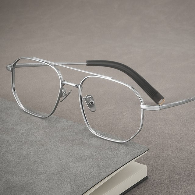NOVEMSILVA Pilotenbrille, Titanium, Vollrand - Bild 1