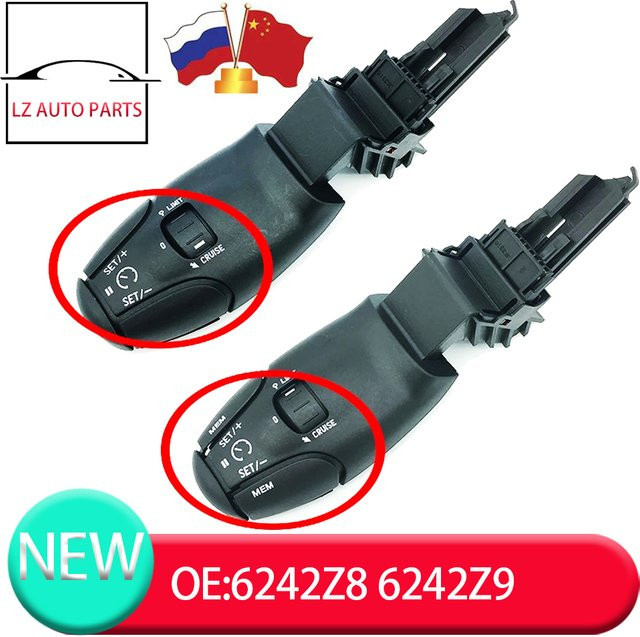 Tempomat-Schalter für Peugeot und Citroen in Schwarz 6242.Z9 6242Z8 96637159XT - Bild 1
