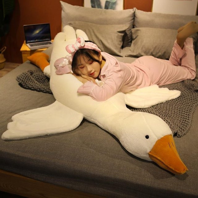 Binchi Fitness Riesengans Plüschkissen, Kuscheltier, 160cm - Bild 1