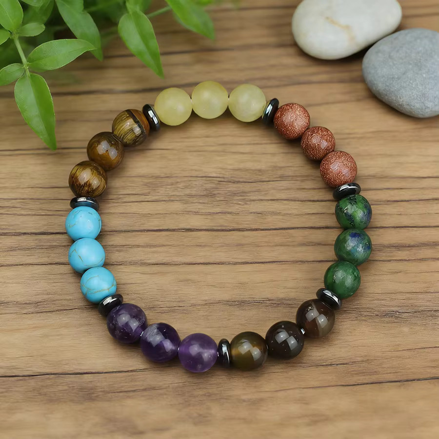 Noter Armband, bunte Perlen, Unisex - Bild 2