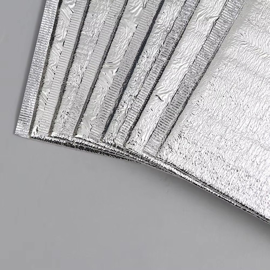 50er Paket Thermische Aluminium-Folientaschen in Silber zur Isolierung von Lebensmitteln und Getränken - Bild 3
