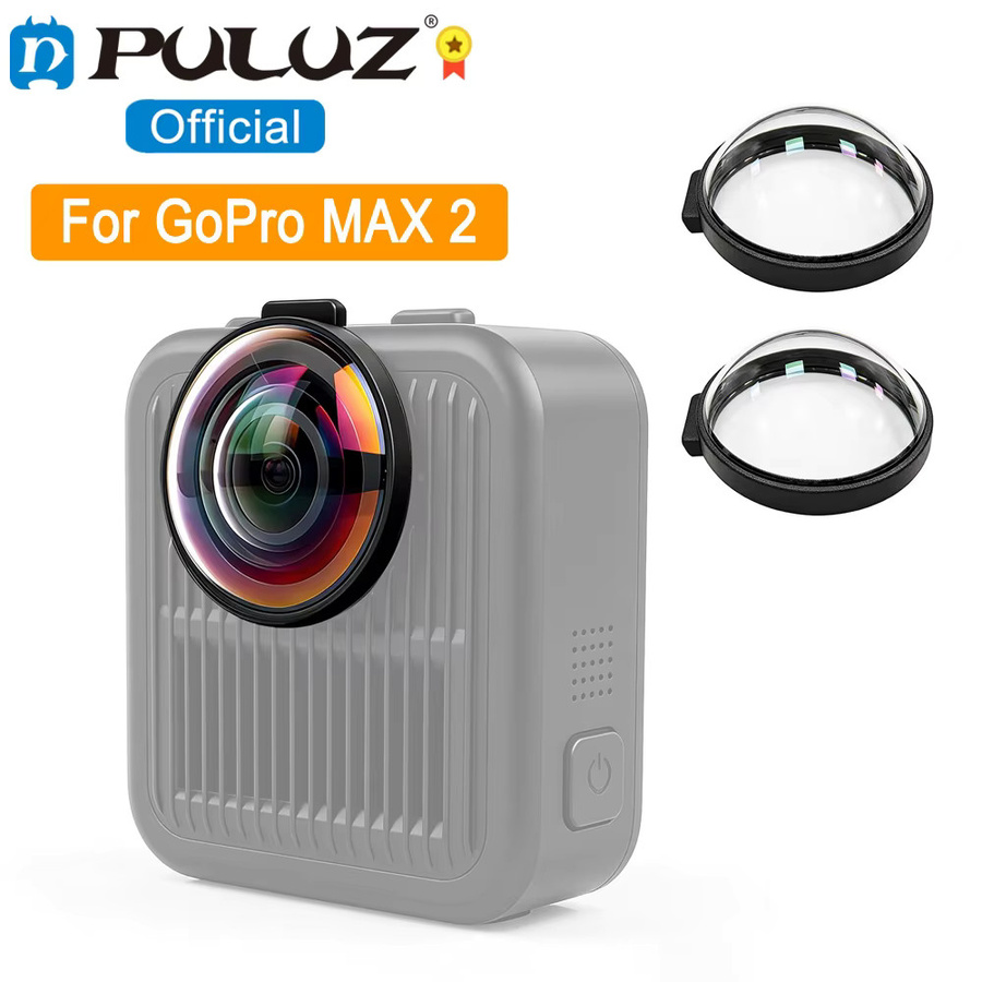 PULUZ Optische Schutzabdeckung aus gehärtetem Glas für GoPro MAX2, transparent, 10H Härtegrad - Bild 1