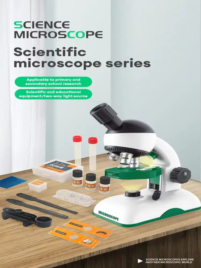 CONUSEA Mikroskop Kit, Tragbare Labor Mikroskope, Biologische Wissenschaft Pädagogisches Spielzeug - Bild 6