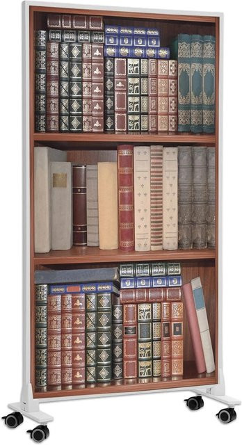 Könighaus Infrarotheizung Bücherregal mit Rollen, Weiß, 800 W - Bild 1