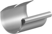 SAREI Dachrinnenverbinder für Halbrundrinnen aus Aluminium in Beige - Bild 1