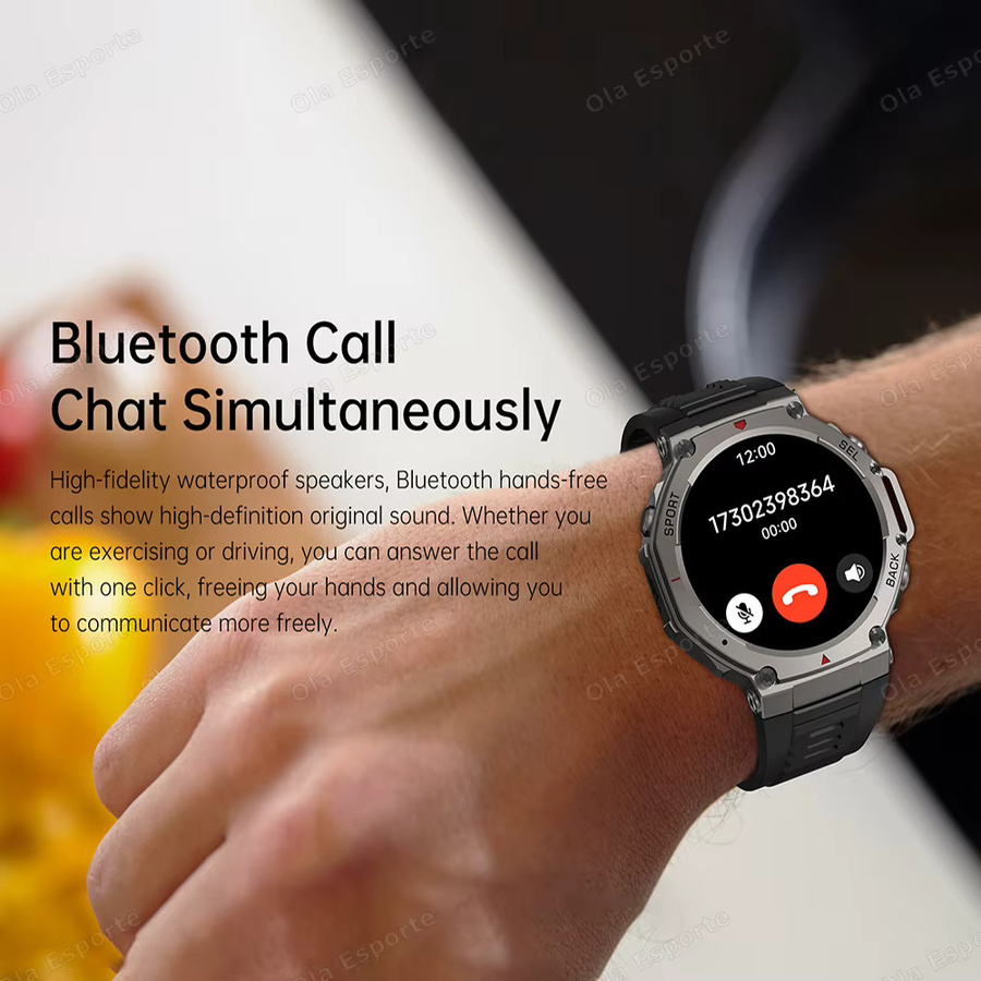 Ola Esporte Smartwatch, GPS, Schwarz, Silikon, Unisex - Bild 3