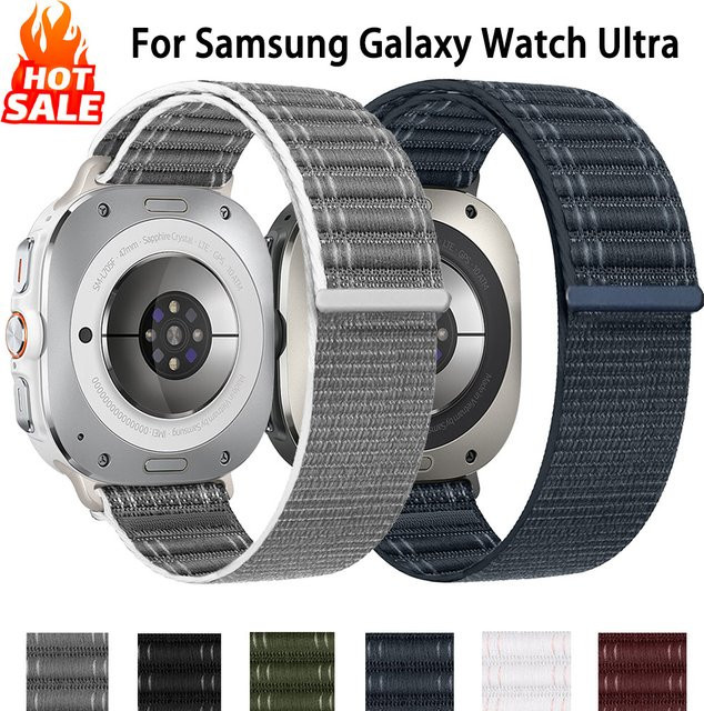 Nylon-Schlaufenarmband Samsung Galaxy Watch Ultra, 47 mm, Schwarz, Unisex - Bild 1