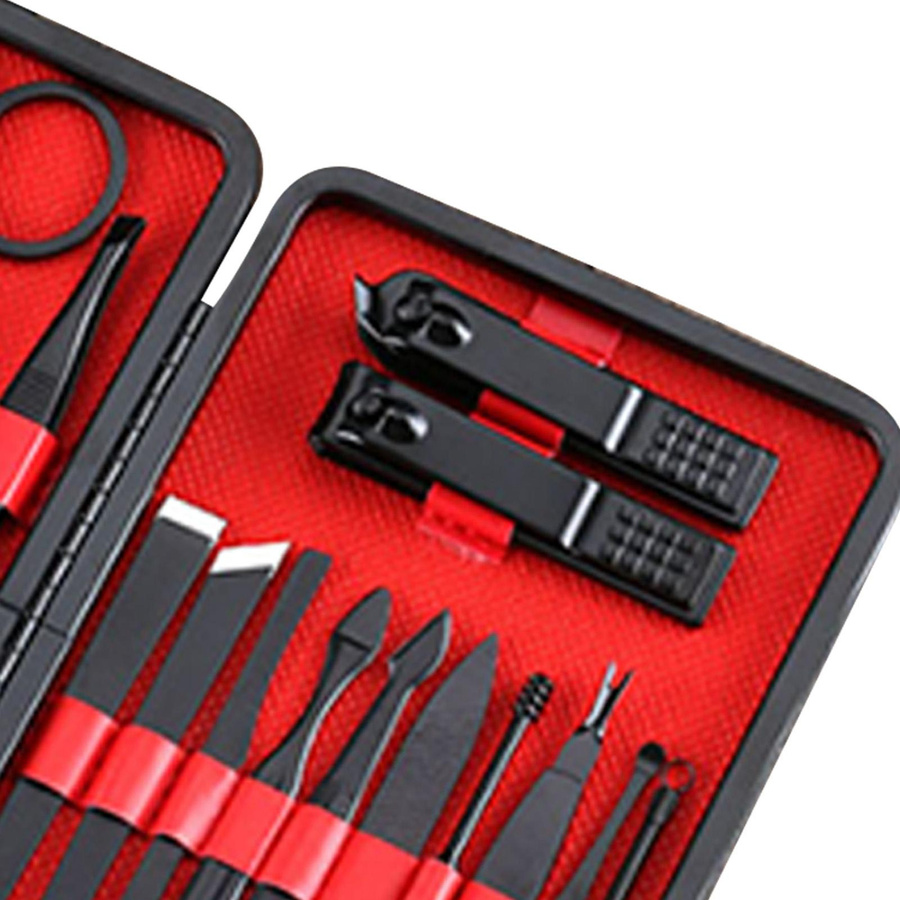 18-teiliges Nagelknipser-Set, Schwarz - Bild 3