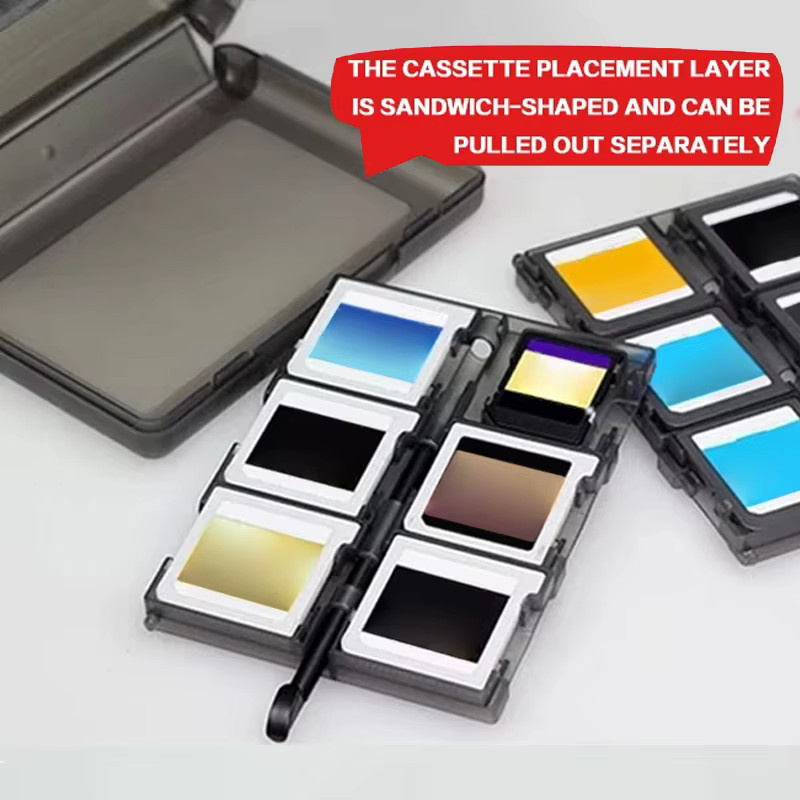 DATA FROG 24-Fach Spielkarten-Aufbewahrungsbox für 3DS und DS Serie, tragbare PP-Hülle in Weiß Transparent mit SD TF und Stylus-Aufbewahrungsfächern - Bild 5