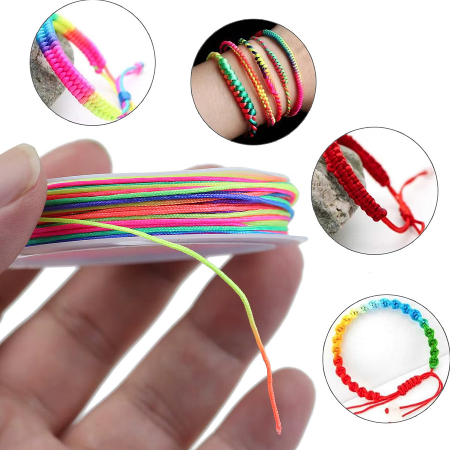 JHNBY Nylonschnur, 1,0 mm, geflochten, 10 Stück, verschiedene Farben, Unisex - Bild 3
