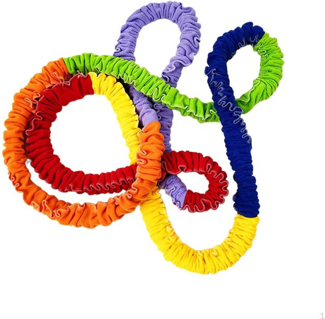 Handy Hobbies Elastisches Kooperatives Band, Regenbogenfarben, Leicht - Bild 1
