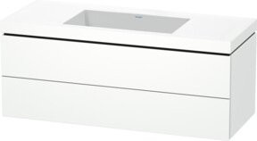 Duravit Waschtischunterschrank L-Cube c-bonded, Wandhängend, Weiß, B: 120 cm, T: 48 cm, H: 50 cm - Bild 1