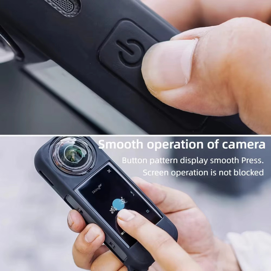 Insta360 Silikon-Schutzhülle für Insta360 X5 in Schwarz, stoßfeste und kratzfeste Kameraabdeckung für Panorama-Action-Kameras - Bild 5
