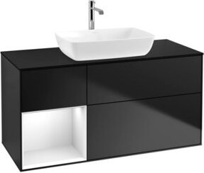 V&B Waschtischunterschrank Finion in Weiß lackiert, Breite: 120 cm, Tiefe: 50,1 cm, Höhe: 50,1 cm - Bild 1