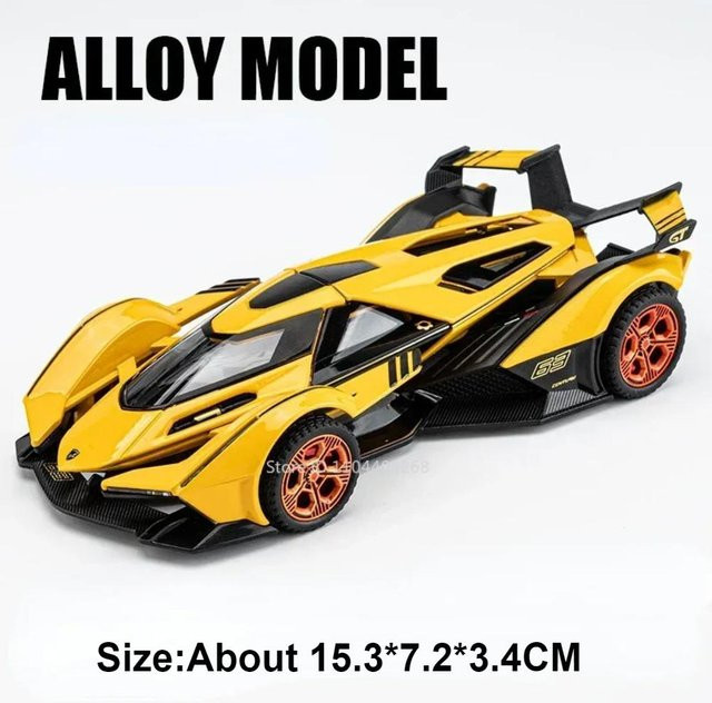 Linyi toy car Lambor Urus Sian, Spielzeugauto Modell, 1:32, Metall, mit Licht und Geräusch, ab 14 Jahren - Bild 1