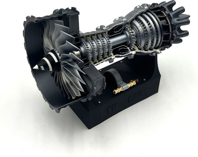 FZXF Turbofan Motor Modell, DIY Montage Modell Kit, Flugzeug Jet Motor Spielzeug - Bild 1