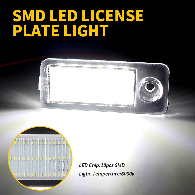 APMATAUTO 2er Set LED Kennzeichenbeleuchtung Canbus Fehlerfrei für Audi A6 C5 B4 Avant Wagon und Audi RS6 RS6 Plus 12V - Bild 4