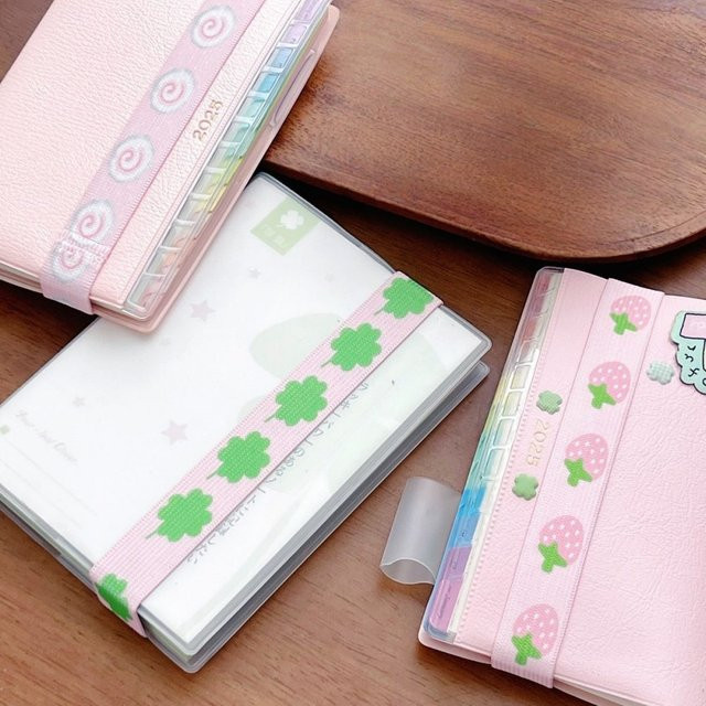 Elastisches Band mit Stern-Dekoration für A7 M5 Planer und Notizbücher im Kawaii-Stil für Scrapbooking - Bild 1