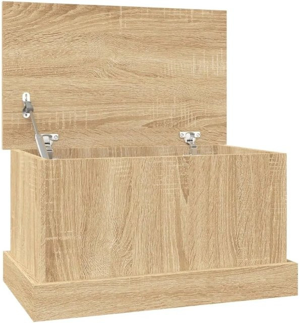 vidaXL Aufbewahrungsbox Sonoma-Eiche aus Holzwerkstoff, Farbe: Braun, B/T/H: 50 x 30 x 28 cm - Bild 1