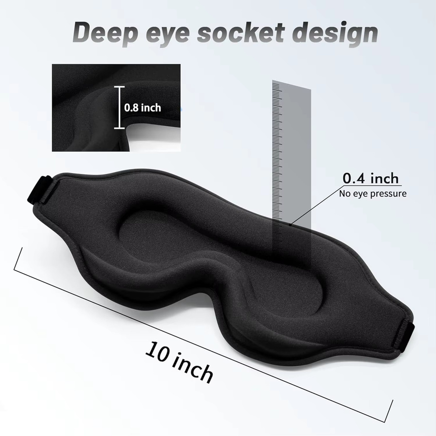 FODRK Schlafmaske, 3D-Augenbinde, Unisex - Bild 3