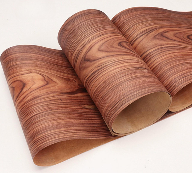 Handgefertigte Furnierplatten aus natürlicher brasilianischer Sauerholzrinde in Braun, Länge: 250 cm, Breite: 1,9 cm, Tiefe: 0,025 cm - Bild 1