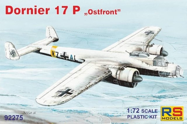 RS Model Luftwaffe Dornier 17P Ostfront, Plastikmodell, 1/72, weiß - Bild 1